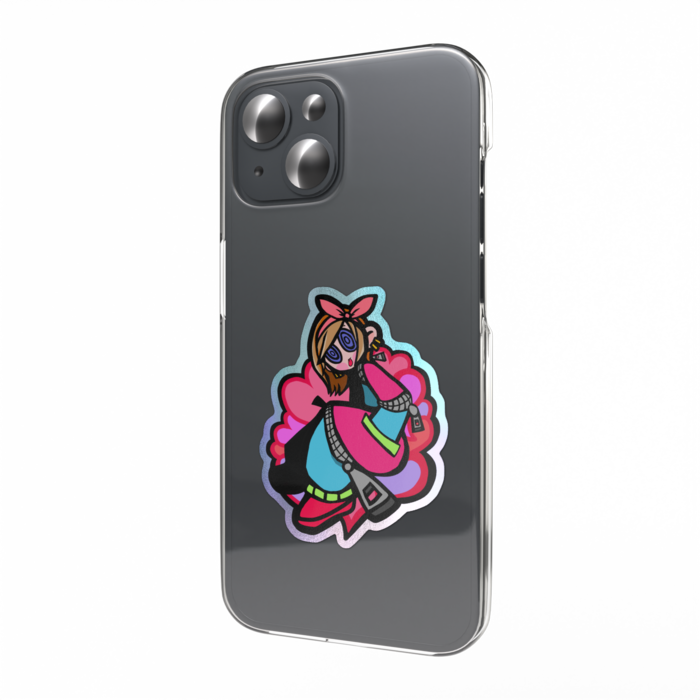 オーロラスマホステッカー - 縦