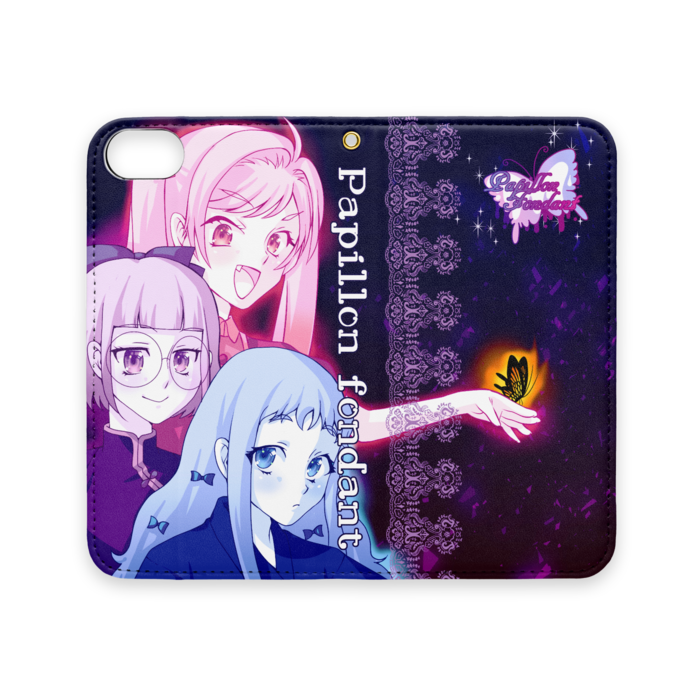 手帳型iPhoneケース(ベルトなし) - iPhone 8 / 7 / SE2 - ストラップ穴 あり