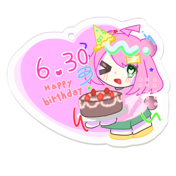 アクリルキーホルダー - 50 x 50 (mm)