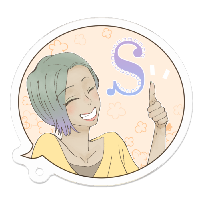 アクリルキーホルダー - 50 x 50 (mm)