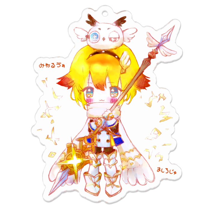 アクリルキーホルダー - 70 x 70 (mm)