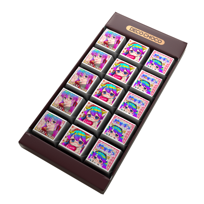 DECOチョコ - 列ごとにデザイン