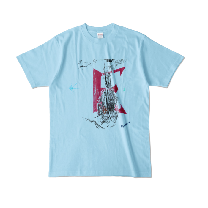 カラーTシャツ - L - ライトブルー (淡色)