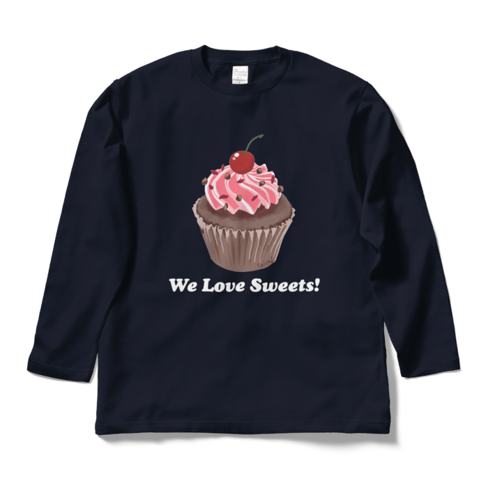 ロングスリーブTシャツ - L - ネイビー