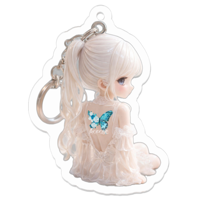 アクリルキーホルダー（コーティング） - 50 x 50 (mm)