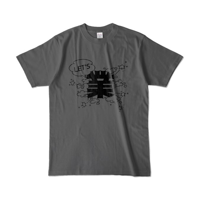 カラーTシャツ - L - チャコール (濃色)