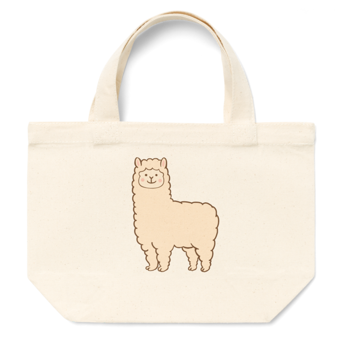 アルパカのトートバッグ - S - プリント面積小