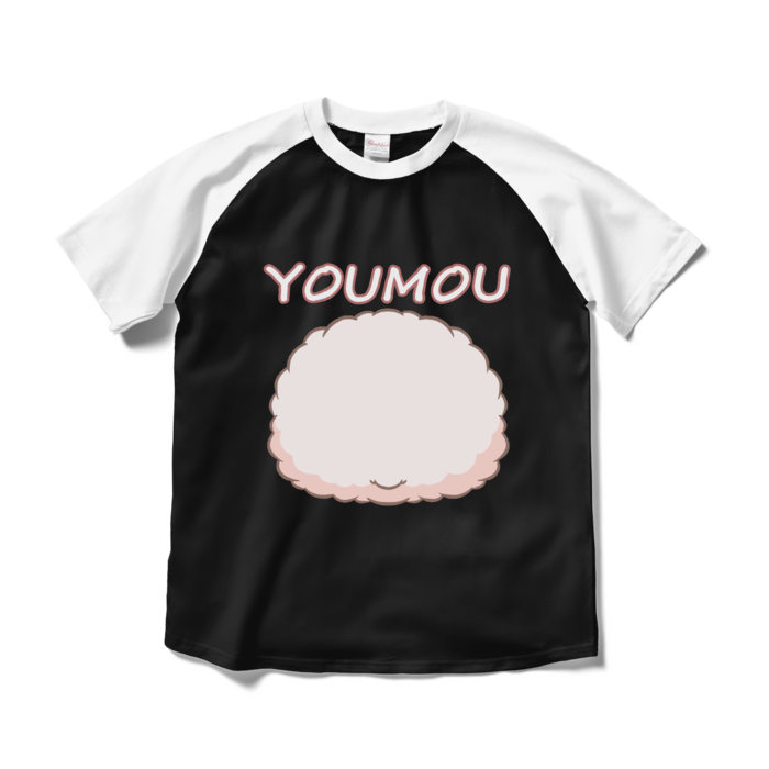 ラグランTシャツ - M - ブラック×ホワイト