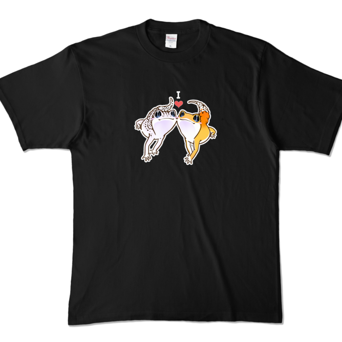 レオパTシャツ(スーパーマックスノー&タンジェリン XL)