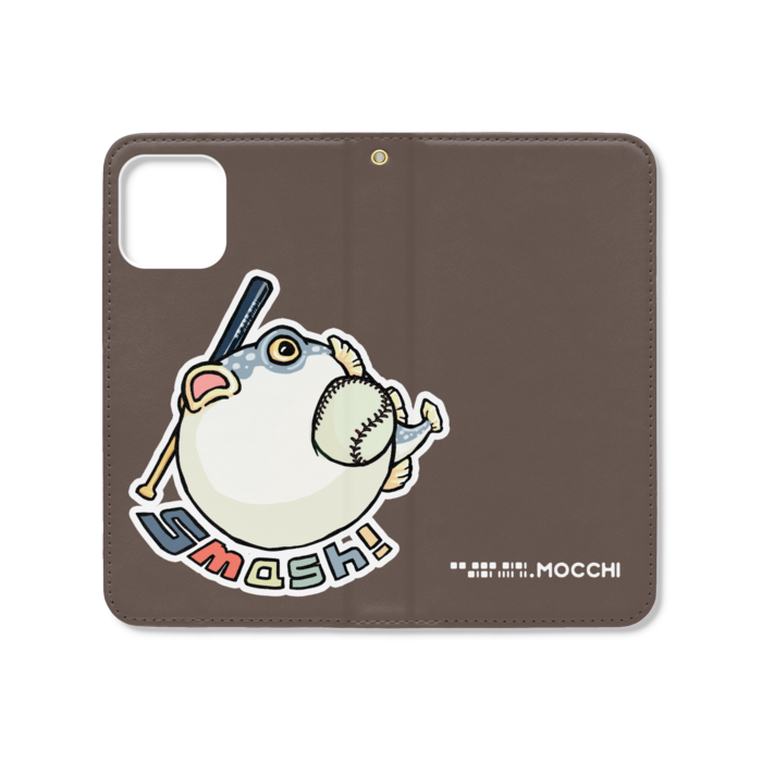 手帳型iPhoneケース(ベルトなし) - iPhone12 / 12 Pro - ストラップ穴 あり