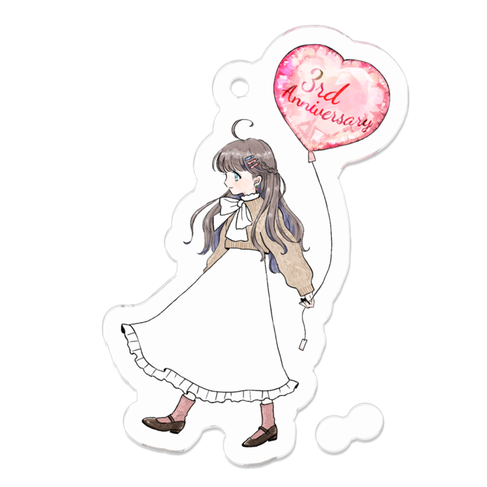 アクリルキーホルダー - 50 x 50 (mm)