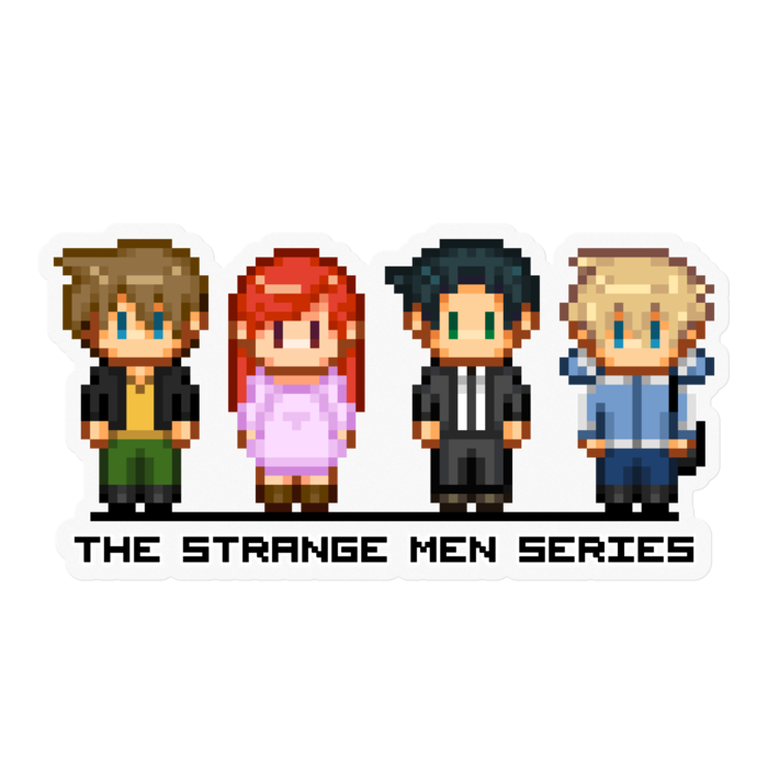 主人公たち(正面) - 100 x 100 (mm)