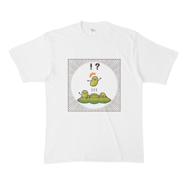 Tシャツ白 カラーver XL