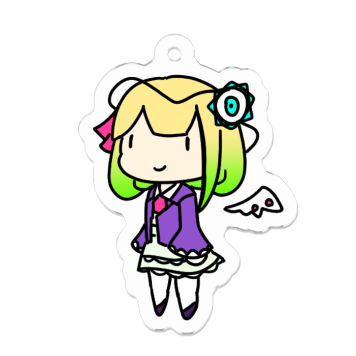 アクリルキーホルダー（コーティング） - 50 x 50 (mm)