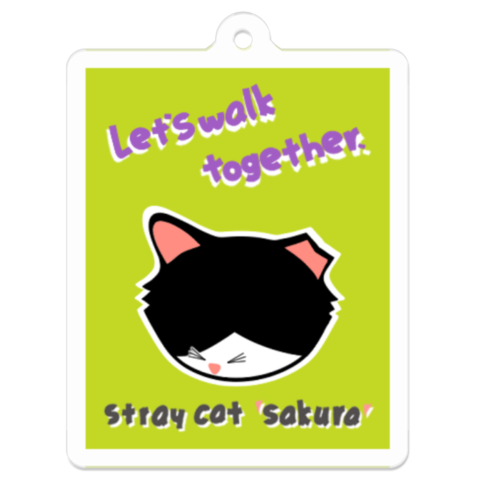 アクリルキーホルダー - 50 x 50 (mm)