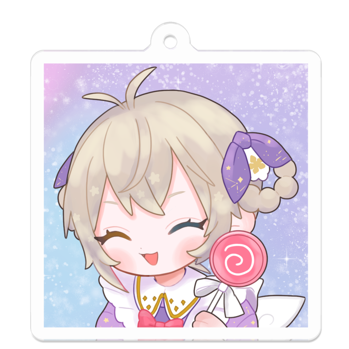 アクリルキーホルダー - 50 x 50 (mm)