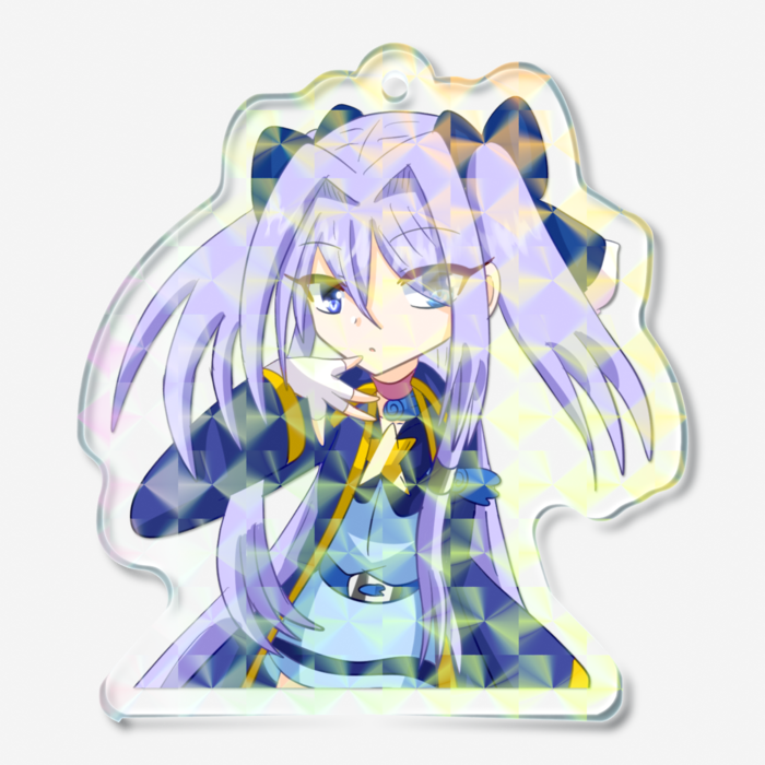 ホログラムアクリルキーホルダー - 50 × 50mm