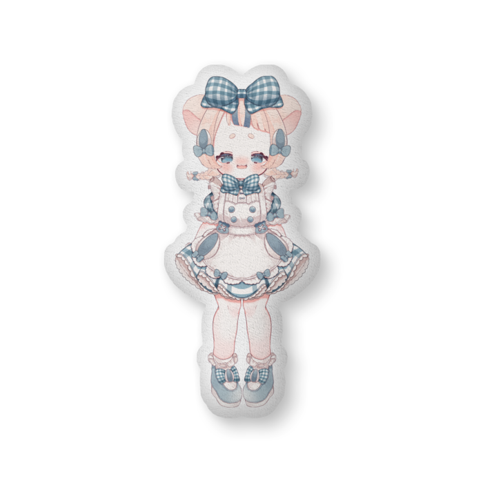 １周年記念 ふかふかクッション 大 片面 メイド服ver 夏衣装ver はっぴーぷぅ はっぴーぷぅのなんでも販売屋 Booth