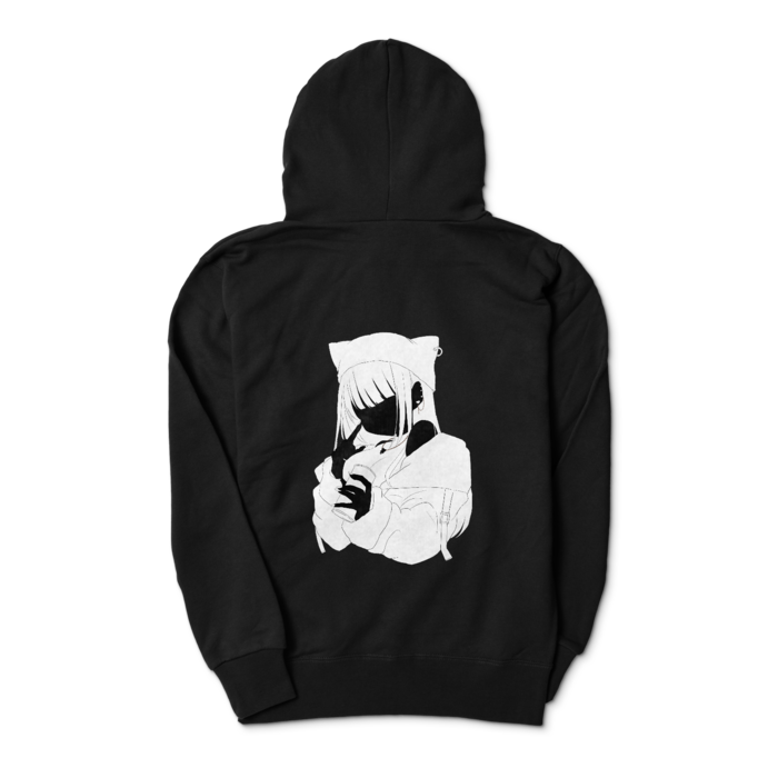 ジップパーカー - S - ブラック