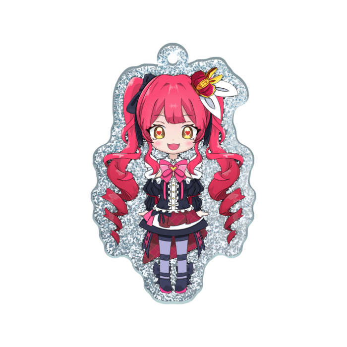 ラメアクリルキーホルダー - 50 × 50mm