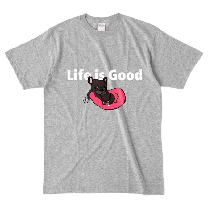 カラーTシャツ - L - 杢グレー (濃色)