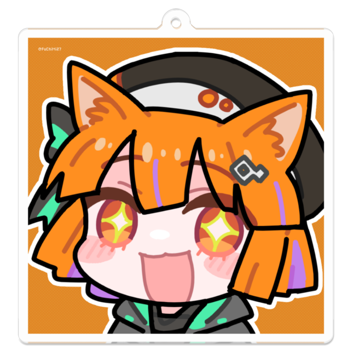 アクリルキーホルダー - 70 x 70 (mm)