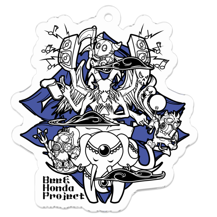 アクリルキーホルダー - 50 x 50 (mm)