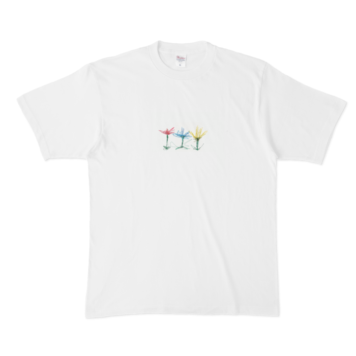 デジタルの海を泳いでいるTシャツ - XL - 白