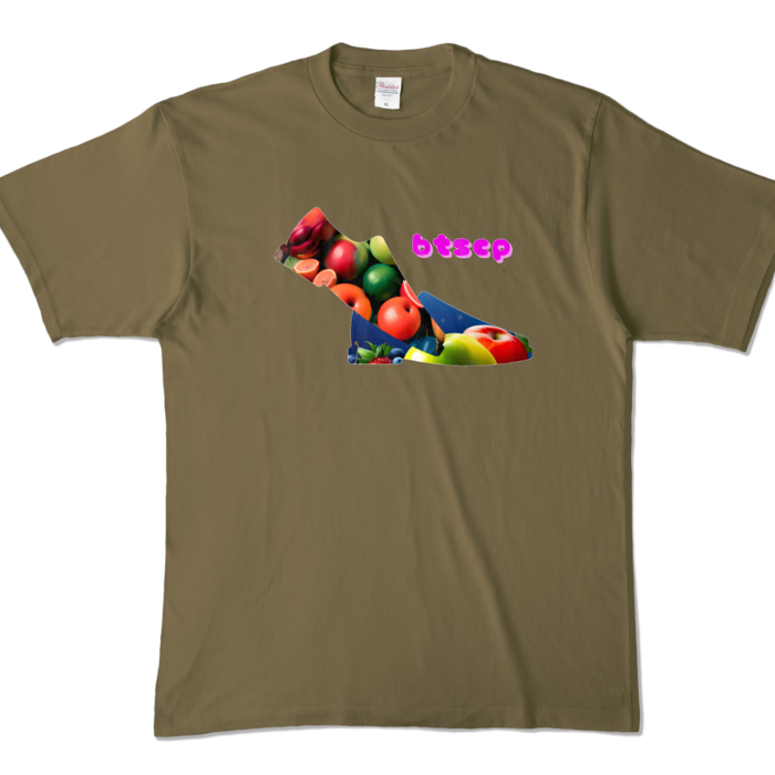 カラーTシャツ - XL - オリーブ (濃色)