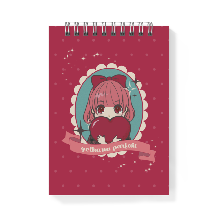 メモ帳 - A6 - ヨルハナパフェ