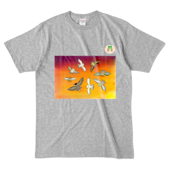 カラーTシャツ - L - 杢グレー (濃色)