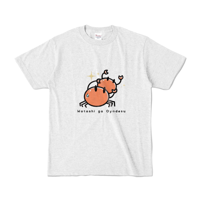 親🦀Tシャツ - S - アッシュ (淡色)