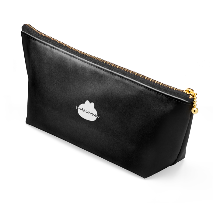 ポーチ - 長さ21.5cm / 高さ10cm - ブラック