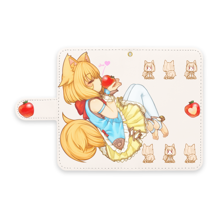 手帳型Androidケース - S - ストラップ穴 あり