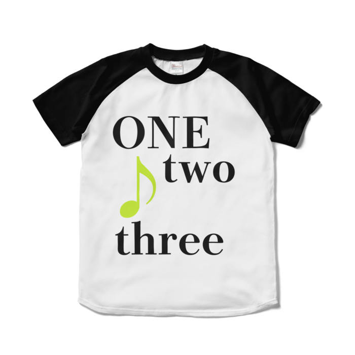 ラグランTシャツ - S - ホワイト×ブラック