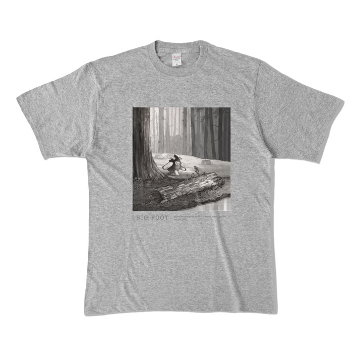 カラーTシャツ - XL - 杢グレー (濃色)