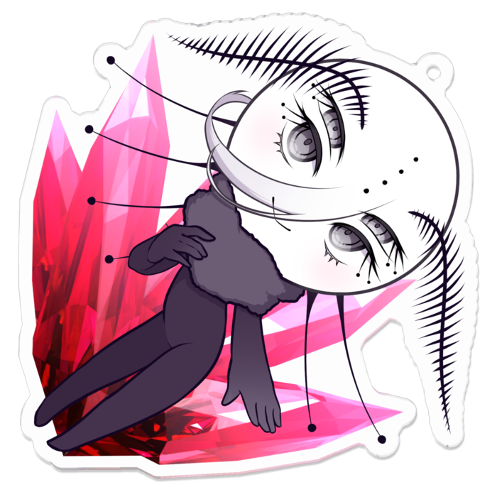 アクリルキーホルダー（コーティング） - 70 x 70 (mm)