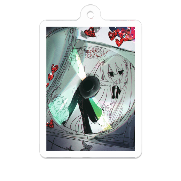 アクリルキーホルダー - 50 x 50 (mm)