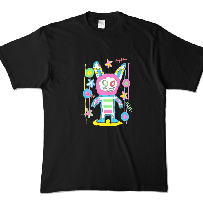 「クールラビット」Tシャツ - XL - ブラック (濃色)