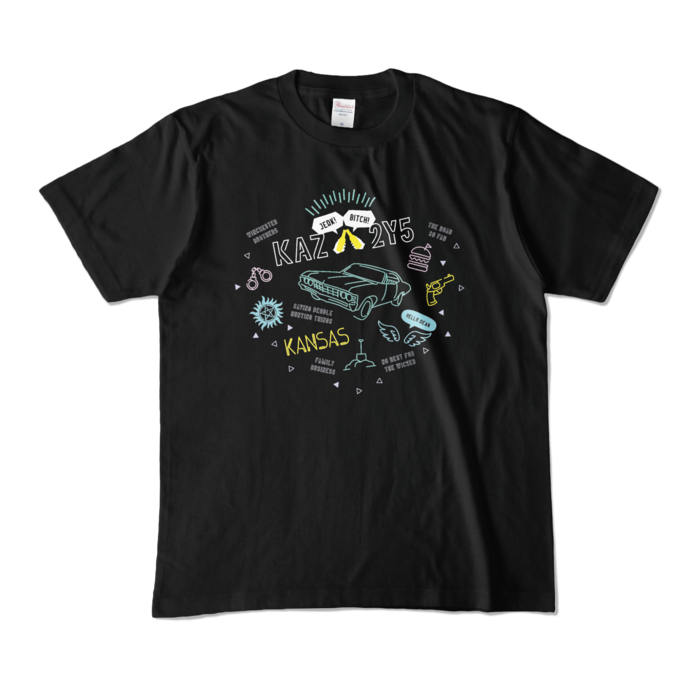 カラーTシャツ - M - ブラック (濃色)