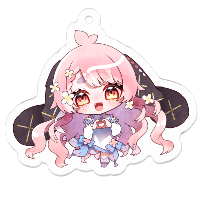 アクリルキーホルダー（コーティング） - 50 x 50 (mm)