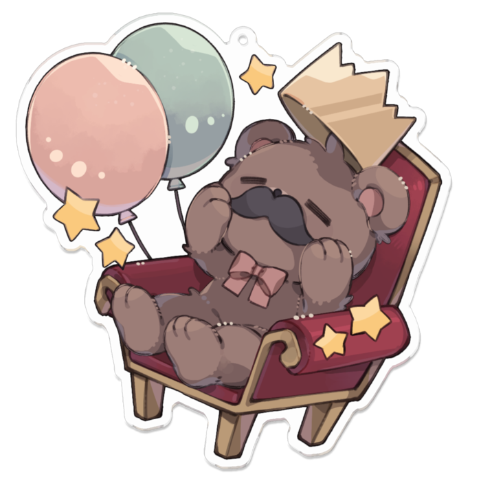 アクリルキーホルダー - 100 x 100 (mm)