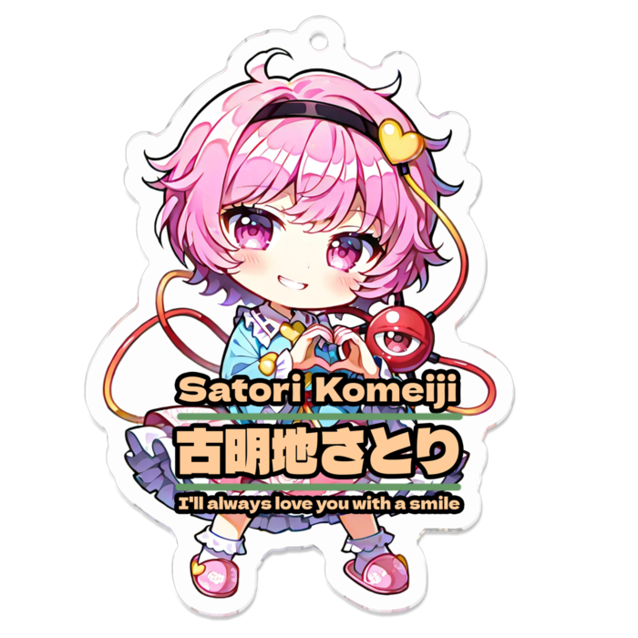 アクリルキーホルダー - 70 x 70 (mm)