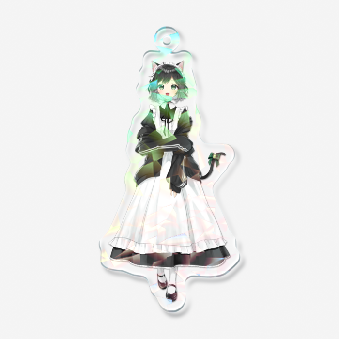 ホログラムアクリルキーホルダー - 70 × 70mm