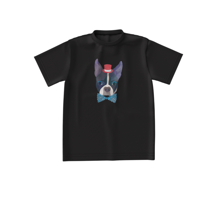 ビッグシルエットTシャツ（ブラック）- S - 正面
