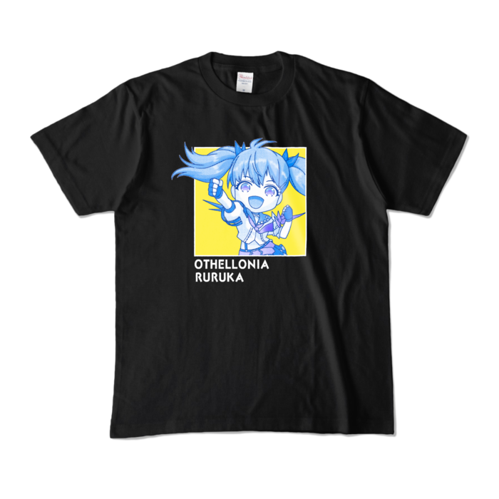 ミニルルカ ちびキャラTシャツ(M/ブラック)