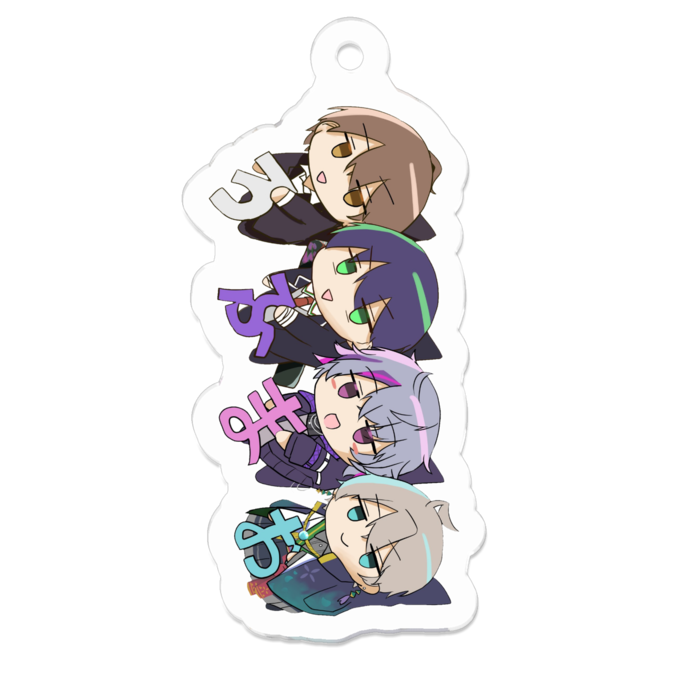 アクリルキーホルダー - 50 x 50 (mm)