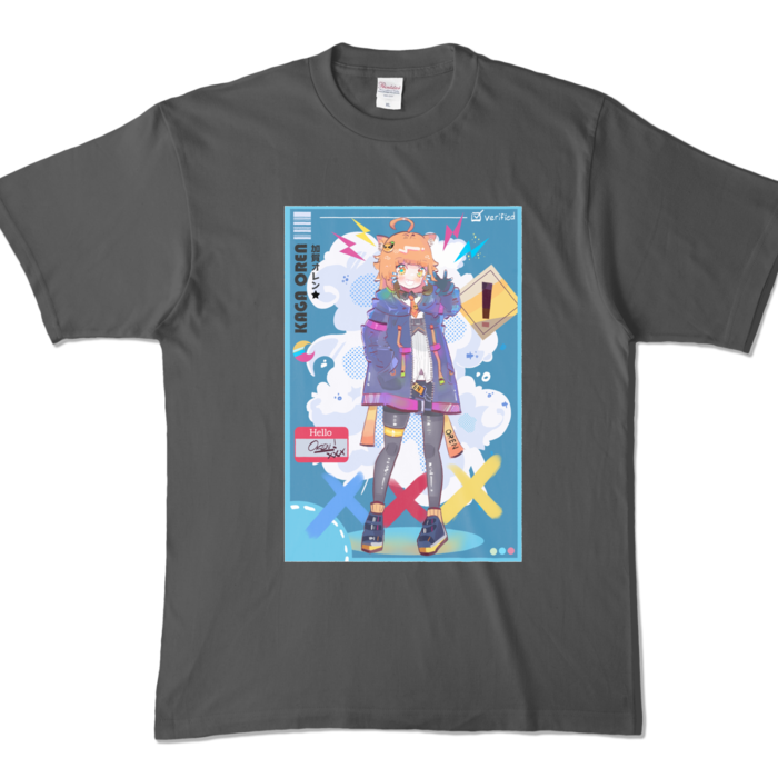 カラーTシャツ - XL - チャコール (濃色)