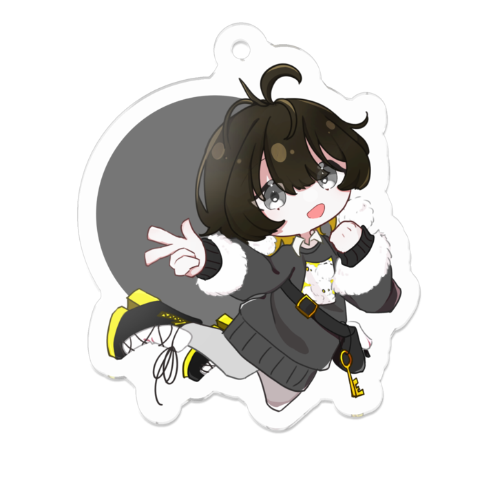 アクリルキーホルダー - 50 x 50 (mm)【ケセラ】