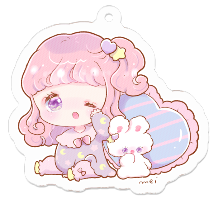 アクリルキーホルダー - 50 x 50 (mm)